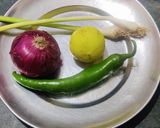 A picture of step 1 of Green peas and paneer paratha.