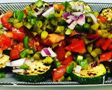 Foto del paso 3 de la receta: Calabacín a la plancha con su vinagreta y patatas al vapor en microondas