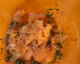 A picture of step 2 of Pasta with salmon and salsa verde.