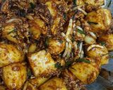 Gambar langkah 5 resipi Lontong goreng.