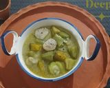 A picture of step 8 of Morich Jhol/ Thakurbarir Ranna/veg recipe.