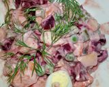 Hình bước làm 4 của món Salad Nga - Russian Salad