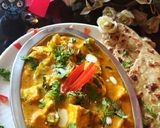 A picture of step 4 of Paneer Laziz.