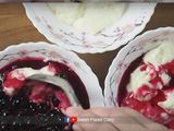 สูตรบลูเบอร์รี่ชีสเค้ก น่ารัก ไม่ง้อเตาอบ / No bake Layer Blueberry Cheesecake