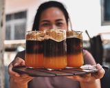 รูปขั้นตอนการทำที่ 4 ของ Frothy Coffee with Orange Espresso