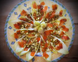 Foto del paso 4 de la receta: Barquitas de endivias con salmón marinado, queso y pistachos