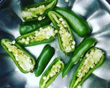 A picture of step 1 of Jalapeño pickle.
