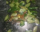 A picture of step 2 of Microwave chivda.