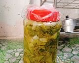 Hình bước làm 4 của món 10k gan xào dưa chua