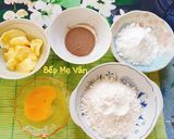 Hình bước làm 1 của món Bánh papparoti nhân bơ mặn