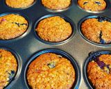 Áfonyás zab muffin recept fázis 3 fotója