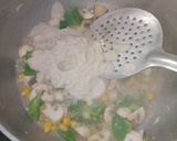 A picture of step 12 of Methi malai cheesy pasta.