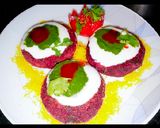 A picture of step 9 of Beetroot Tikki Chat.