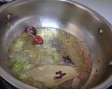 A picture of step 3 of Lauki Chana dal (no onion no garlic).