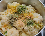 Foto del paso 2 de la receta: Tortilla de coliflor con jamón y queso al horno