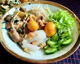 Hình bước làm 8 của món Bánh ướt lòng gà