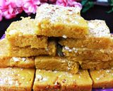 बेसन मिल्क पाउडर बर्फी (Besan milk powder burfi recipe in Hindi) रेसिपी चरण 9 फोटो