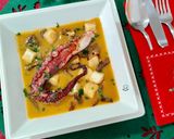 Foto del paso 6 de la receta: Crema de bogavante con pulpo y boletus