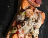 รูปขั้นตอนการทำที่ 4 ของ Bread Pizza Mexican Veggie