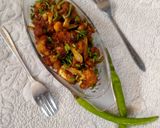 A picture of step 7 of Gobhi Manchurian.
