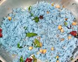 A picture of step 3 of Butterfly Pea Flower Healthy Lemon Rice.
