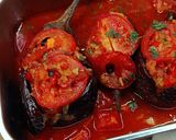 Mini sült padlizsán fűszeres töltelékkel recept fázis 6 fotója