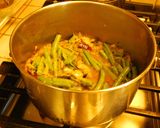 A picture of step 4 of Spicy flavorful protein rich green beans Masala curry.