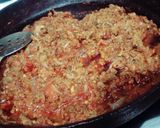 A picture of step 2 of Qeema karela.