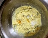 A picture of step 1 of Fafda With besan chutney.
