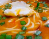 A picture of step 11 of #Sriracha_Ramen_Noodle #SoupWith#Finger_Fish_fry.