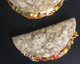 A picture of step 5 of Left over Roti tacos.