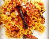 A picture of step 12 of Tomato Tadka Maggi.