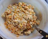 Foto del paso 3 de la receta: Hamburguesas de arroz con vegetales crudos