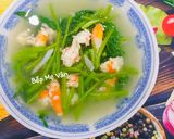 Hình bước làm 3 của món Canh rau muống nấu tôm tươi