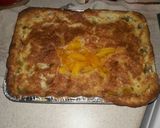 A picture of step 11 of Nikki's peach cobbler.