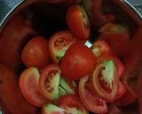 A picture of step 1 of Tomato Chutney with Dosa.