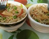 A picture of step 6 of Chicken Vegetable Noodles🍝😋.