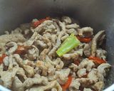 豆干肉絲炒小魚乾的食譜步驟3照片