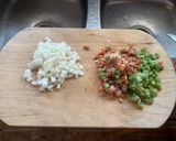 Foto del paso 1 de la receta: Strogonoff de pollo con timbal de arroz