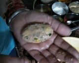 A picture of step 4 of # Monsoon season # corn rice kabaab.