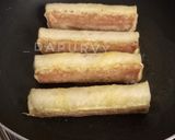 Foto langkah ke 8 dari resep ROTI TAWAR GULUNG Coklat Strawberry.
