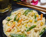 হোয়াইট সস্ চিকেন পাস্তা (White sauce chickenpasta recipe in Bengali) রেসিপি ধাপ - 5 ছবি