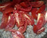 A picture of step 1 of Fry qeema.