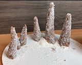 Foto del passaggio 18 della ricetta Crostata di Natale con Panna Cotta, Crema di Mele e Cioccolato