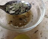 A picture of step 2 of Greek dressing.