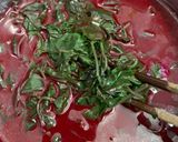 Hình bước làm 1 của món Xôi lá cẩm sầu riêng 🌱
