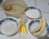 Foto langkah ke 1 dari resep Banana Sponge Cake (5 bahan & tanpa pengembang).