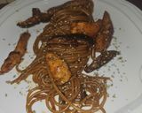 Foto del paso 5 de la receta: Spaghetti con pollo y shiitake