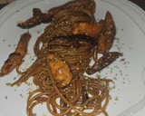 Foto del paso 5 de la receta: Spaghetti con pollo y shiitake