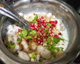 A picture of step 3 of Makhana Raita.